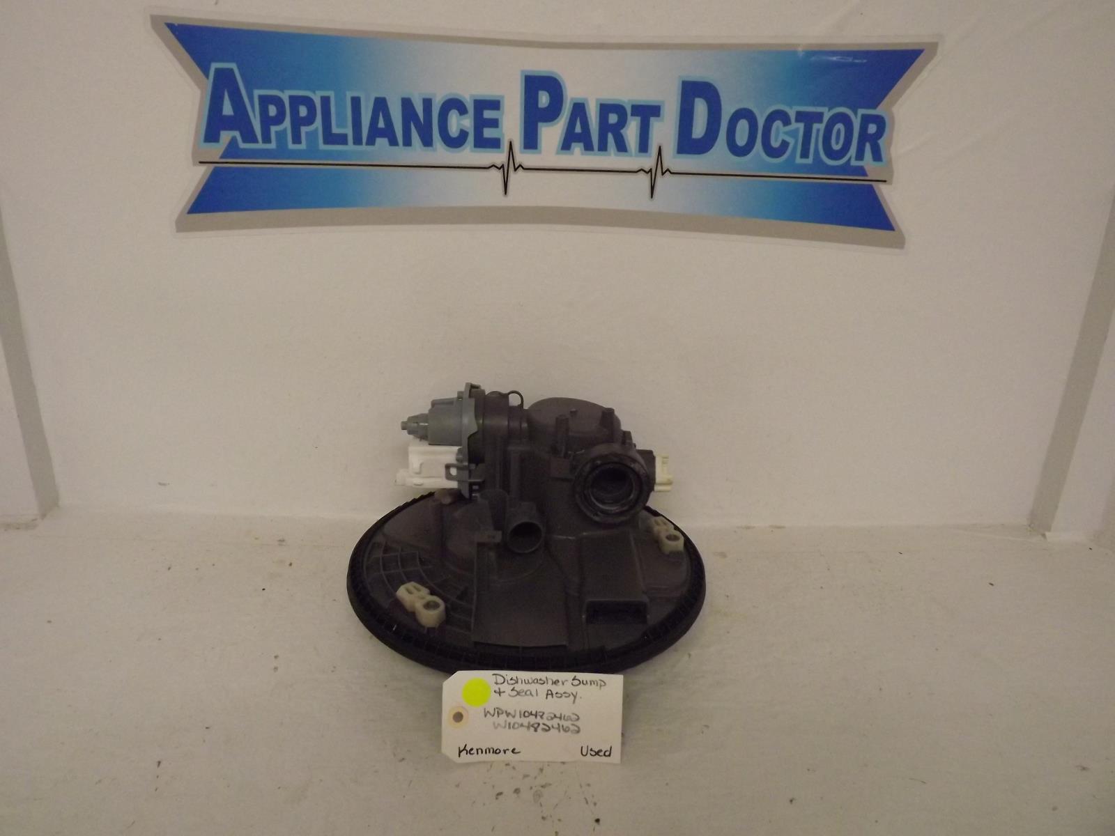 Kenmore Dishwasher WPW1048462 W10482462 Sump & Seal Assembly Used Kenmore Dishwasher WPW1048462 W10482462 Sump & Seal Assembly Used